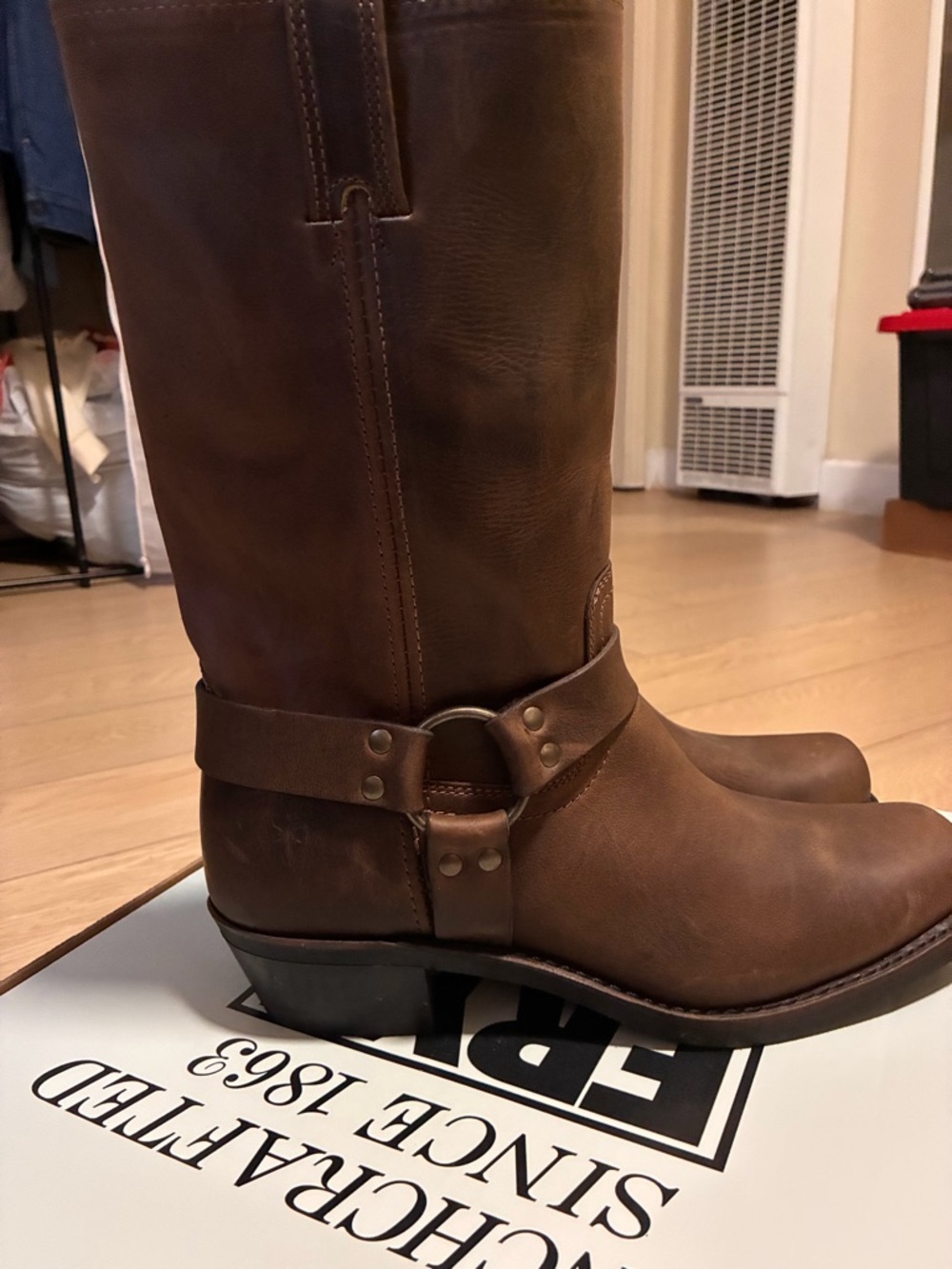 Vintage Frye Harness Gaucho Leather Boots